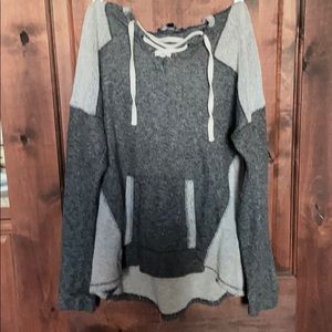 Light and dark grey One Clothing hoodie